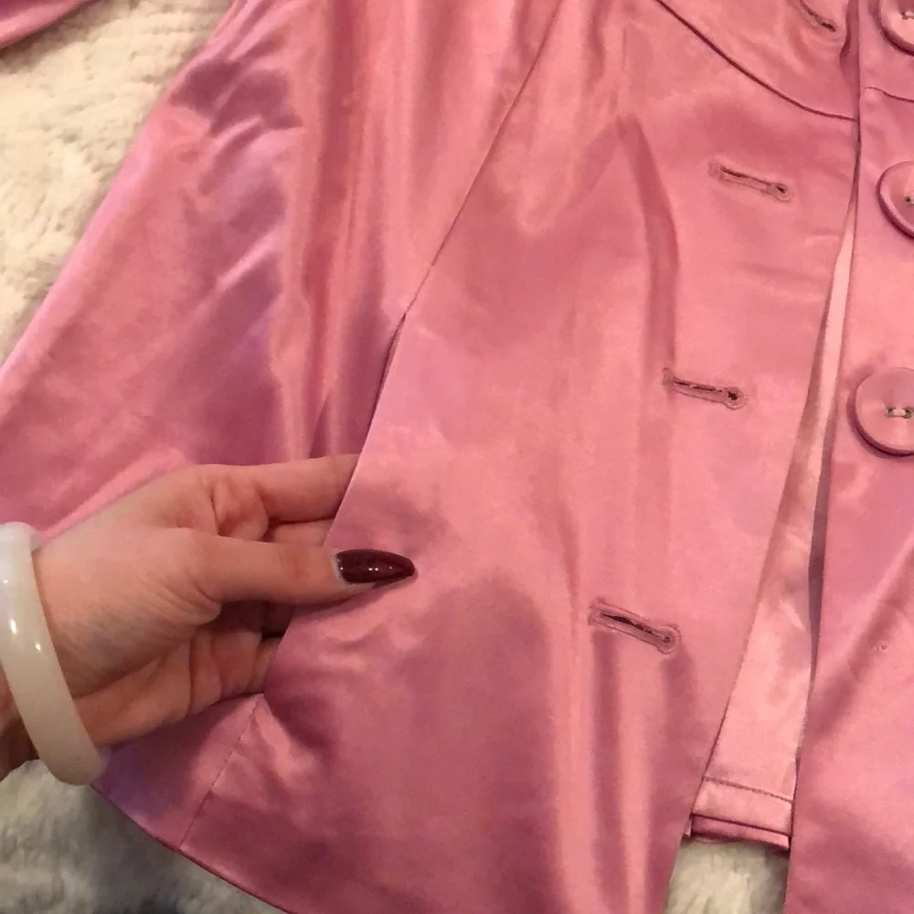 Pink satin jacket - Picture 4 of 4